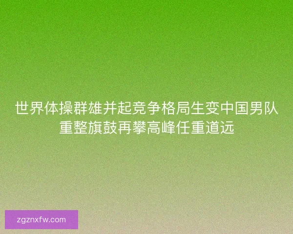 世界体操群雄并起竞争格局生变中国男队重整旗鼓再攀高峰任重道远